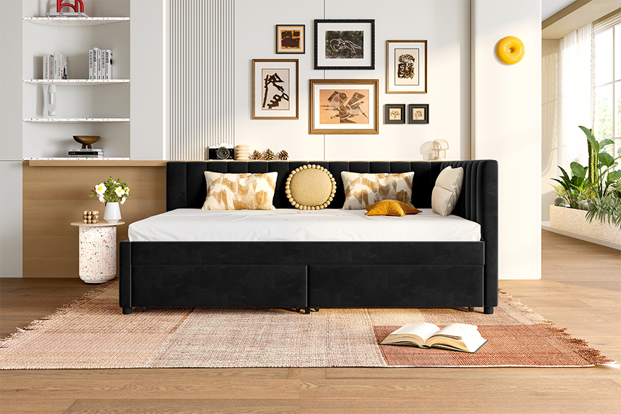 4856D Storage Velvet vuodesohva pieniin tiloihin