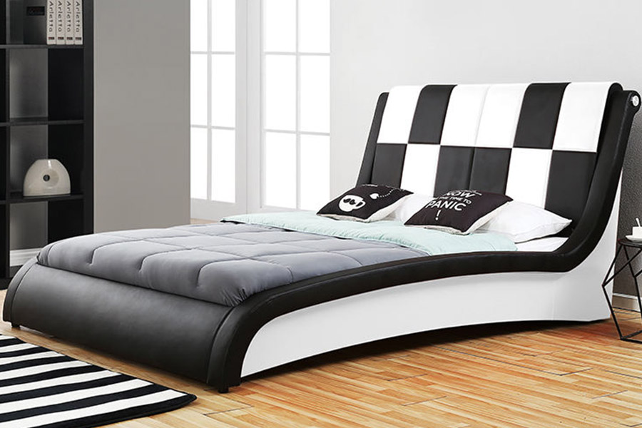 1443 Double king Size PU synteettisellä nahalla verhoiltu sänky