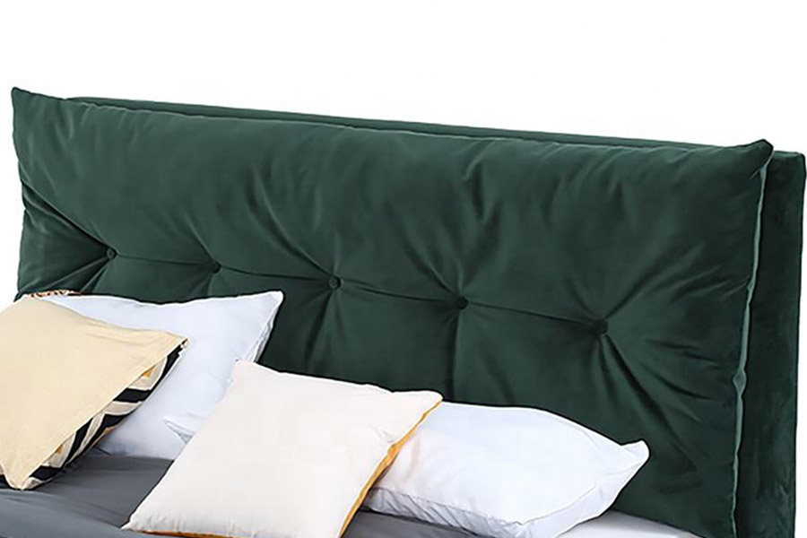 1392 Moderni Simple Style Velvet Fabric -pehmustettu sänky