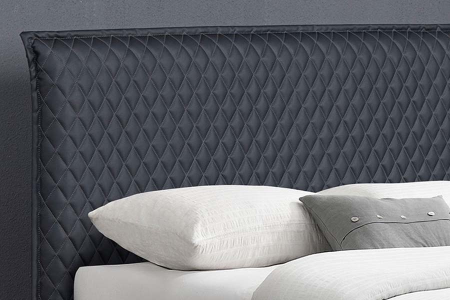 1664 Leather Bett Bed Moderni verhoiltu sänky