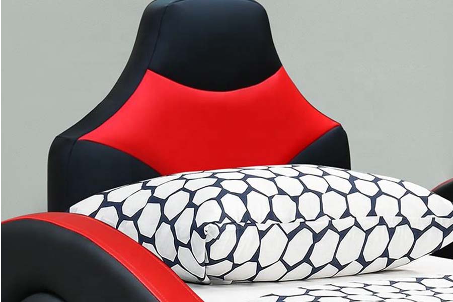 1510 nahkasänky Cool Shape -autosängyt lapsille