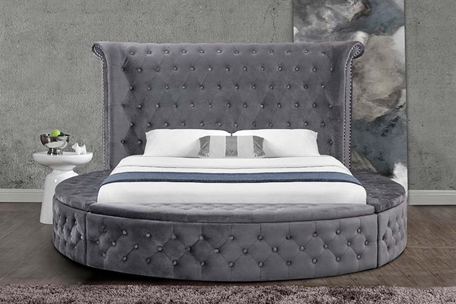 1611 Moderni Luxury pehmustettu tuftattu sänky Pehmustettu sänky