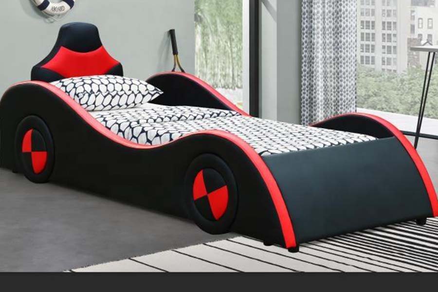1497 S-muotoiset Super Racing Car -tyyliset autosängyt lapsille
