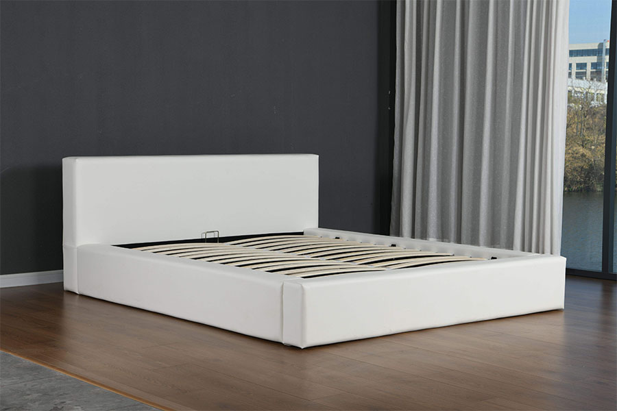 4246 Scandinavian Minimalist keinonahkainen säilytyssänkykehys