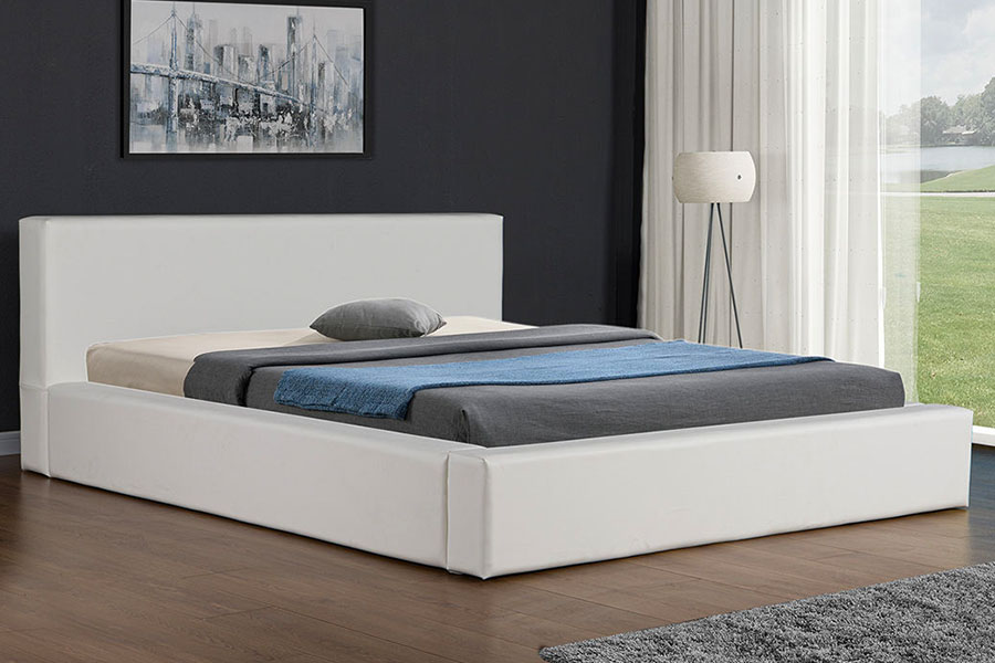 4246 Scandinavian Minimalist keinonahkainen säilytyssänkykehys