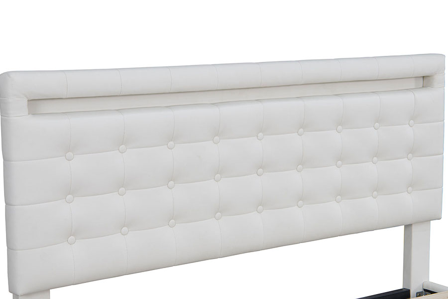 4209 King-size säädettävä LED-pehmustettu sängyn runko