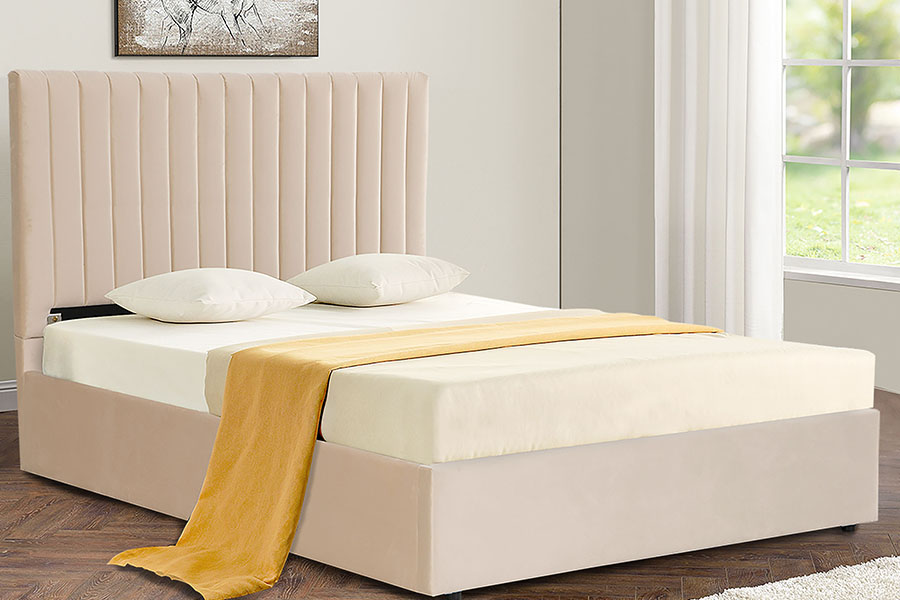 4088 Light Luxury samettisen ottomaanien säilytyssänkykehys