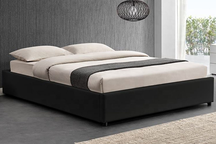 1155G Modern Faux Leather Hotel kaasuhissin säilytyssänkykehys